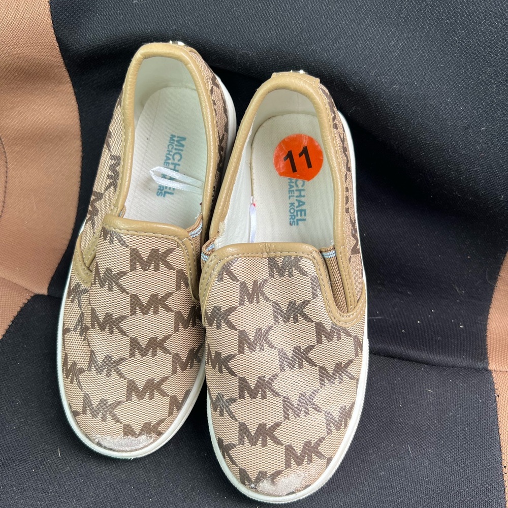 Michael Kors Brown Sneakers with Monogram Design